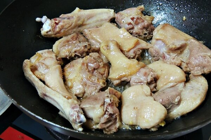 xào thịt ngan