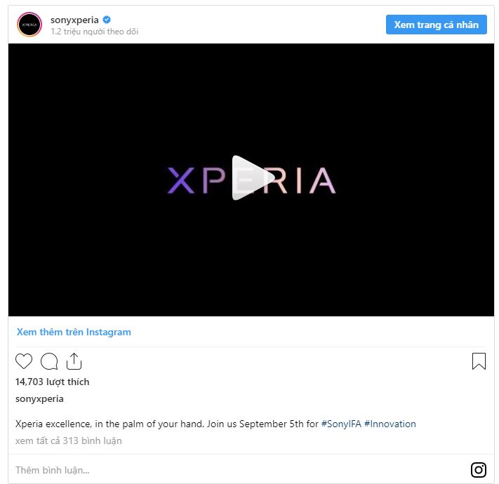 Sony sẽ ra mắt một smartphone “vừa vặn trong tầm tay bạn”