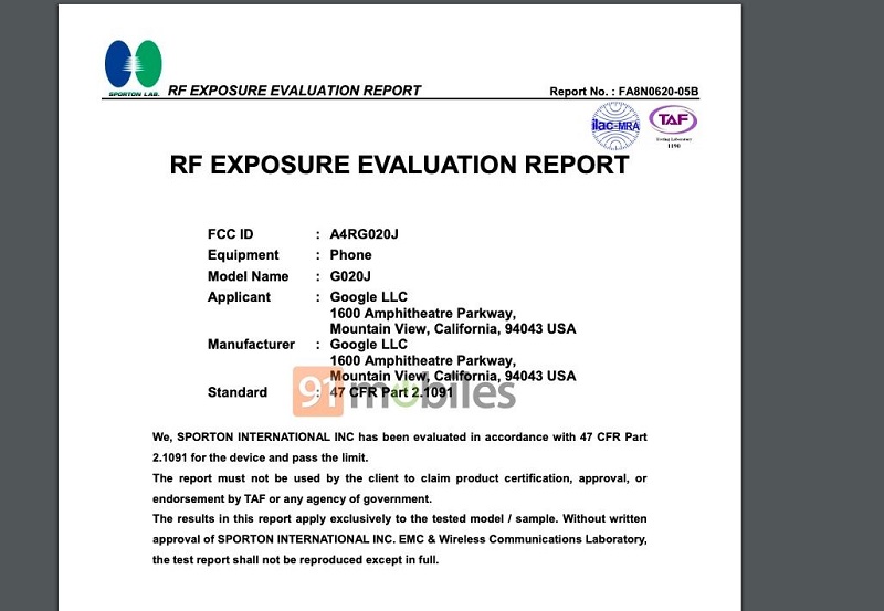 pixel 4 Fcc pixel 4 Fcc