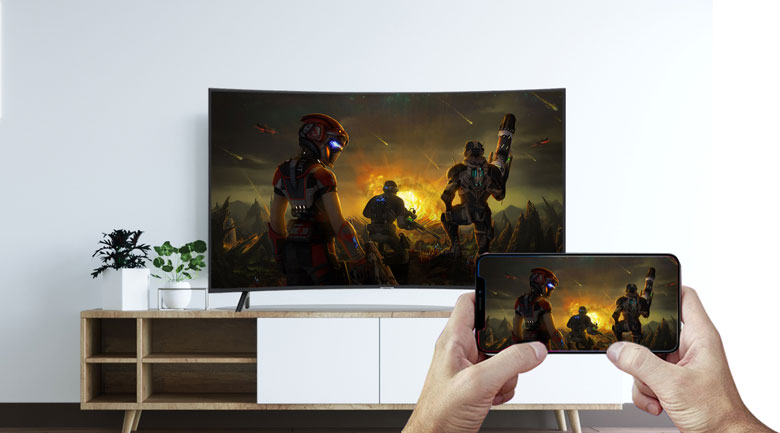Đánh giá dòng Smart TV màn hình cong 4K RU7300 - AirPlay 2