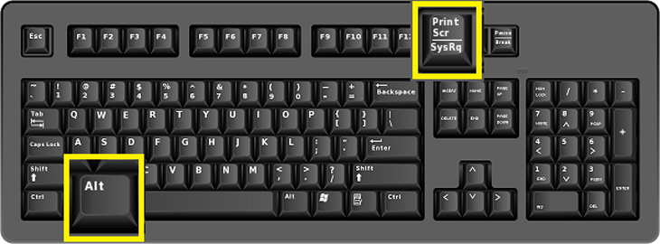 Press the Alt + PrtScn shortcut.