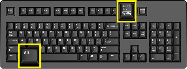 Nhấn tổ hợp phím Alt + PrtScn.