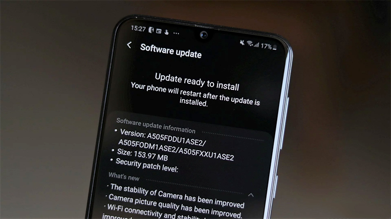 Cập nhật Galaxy A50