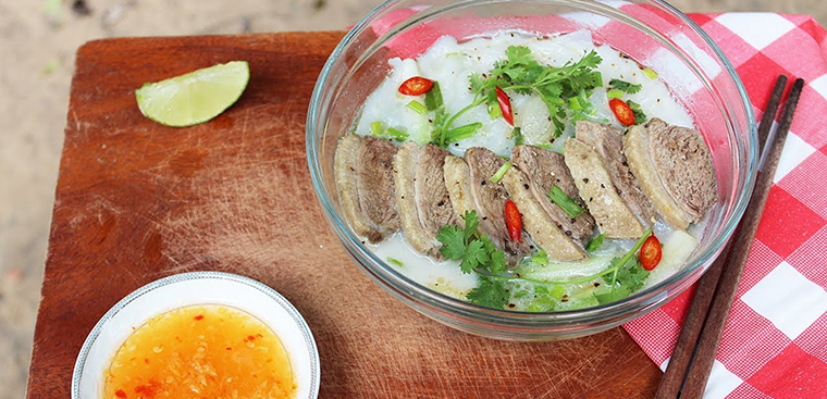 Bánh canh bột xắt thịt vịt