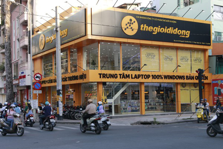 Một trung tâm laptop của Thế Giới Di Động