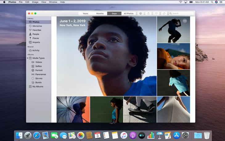 macOS Catalina là gì? Có gì mới? Thiết bị và thời gian được cập nhật > Ứng dụng Phôt sẽ tập trung vào hình ảnh yêu thích