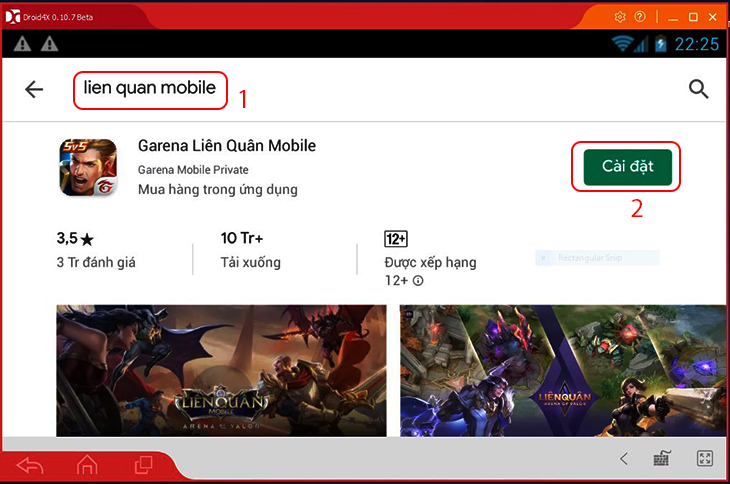 Hướng dẫn cách tải, sử dụng phần mềm giả lập Android Droid4x > Cách tải trò chơi về Droid4x