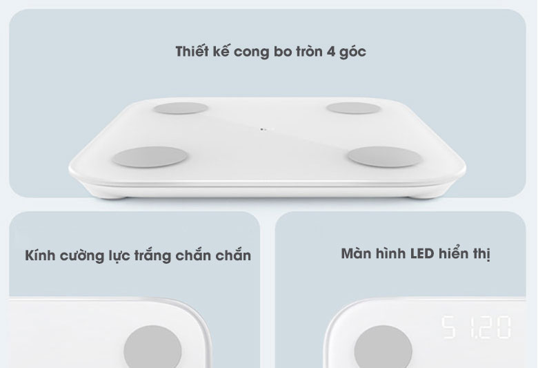 Cân thông minh Xiaomi sở hữu vẻ ngoài cao cấp