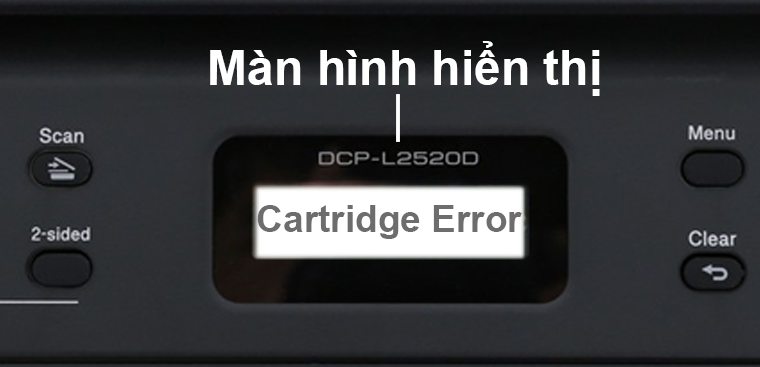 Màn hình báo Cartridge Error