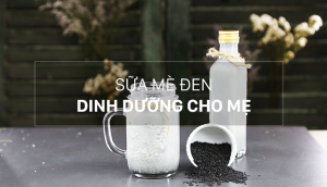 Cách làm sữa mè đen giàu dinh dưỡng, lợi sữa cho mẹ bầu