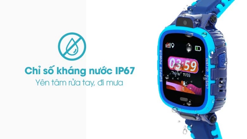 Đồng hồ định vị trẻ em Kidcare 26 có khả năng kháng nước IP67 Đồng hồ định vị trẻ em Kidcare 26 có khả năng kháng nước IP67