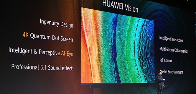 Huawei ra mắt tivi Huawei Vision 4K: Chạy Harmony OS, có camera selfie