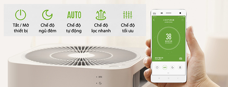 Đánh giá nhanh máy lọc không khí Xiaomi Air Purifier 2, nên mua không? > Kết nối thuận tiện dễ dàng