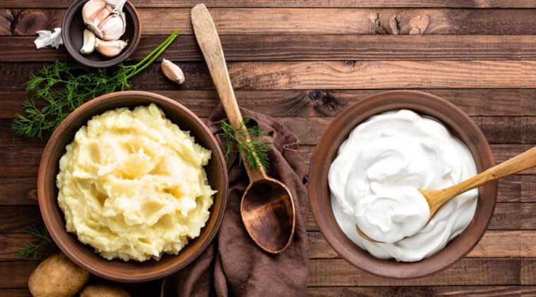 potato yogurt mask