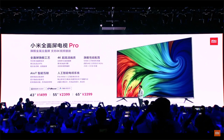 Xiaomi ra mắt Mi TV Pro tại Trung Quốc