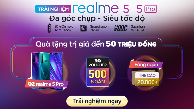 Chơi game Realme 5, Realme 5 Pro Chơi game Realme 5, Realme 5 Pro
