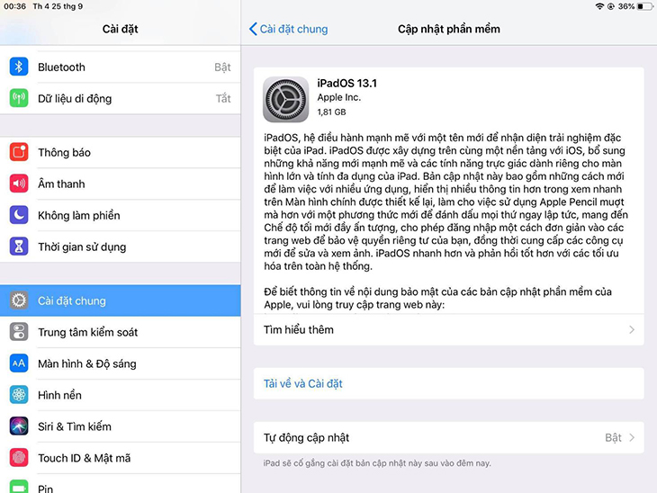 cập nhật iOS 13.1 hoặc iPadOS từ Cài đặt> Chung> Cập nhật phần mềm.