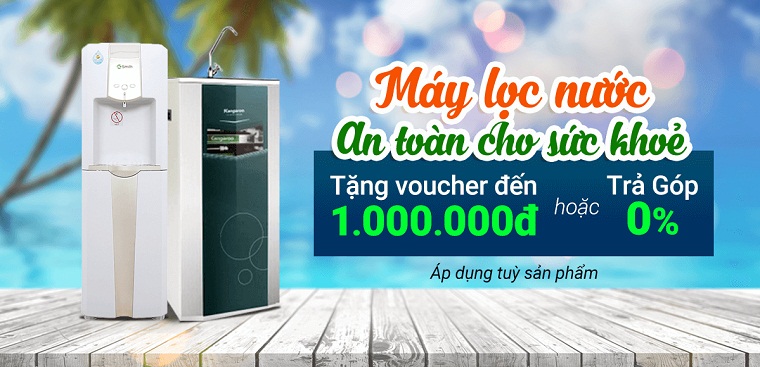 Mua máy lọc nước được tặng voucher đến 1.000.000đ hoặc trả góp 0% | Tin khuyến mãi