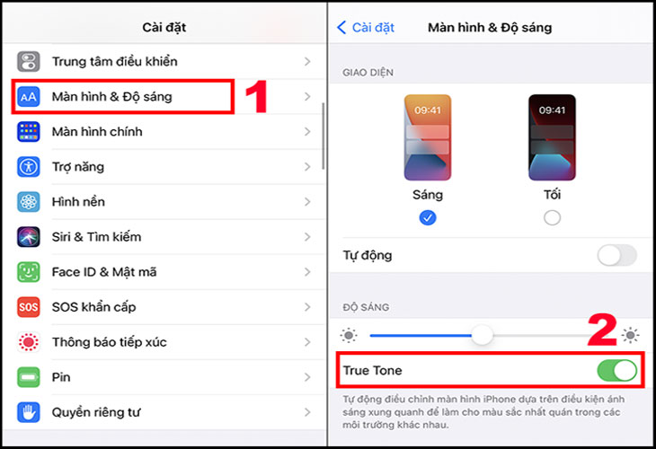 Tính năng True Tone trên iPhone 11