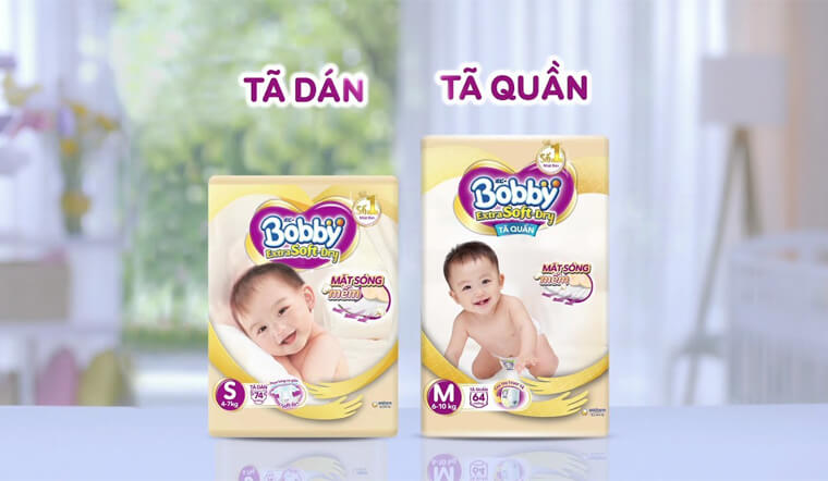 Giới thiệu sản phẩm tã cao cấp Bobby Extra Soft Dry