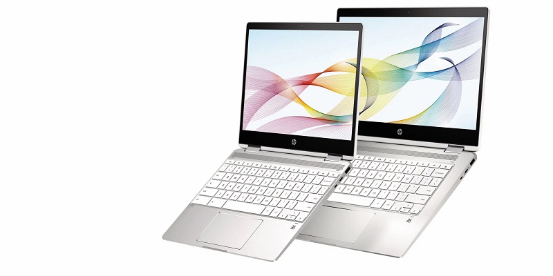 Hai chiếc laptop Chromebook x360 mà HP mới trình làng