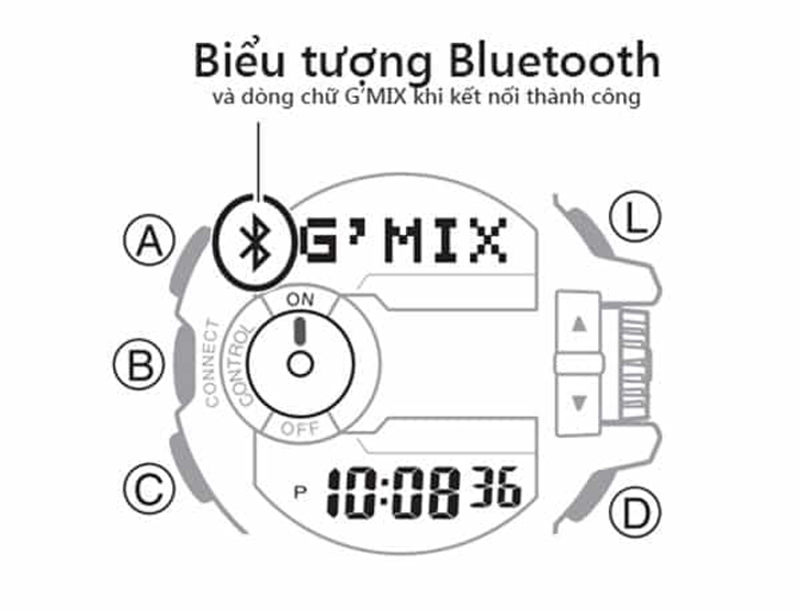 Khi kết nối Bluetooth thành công