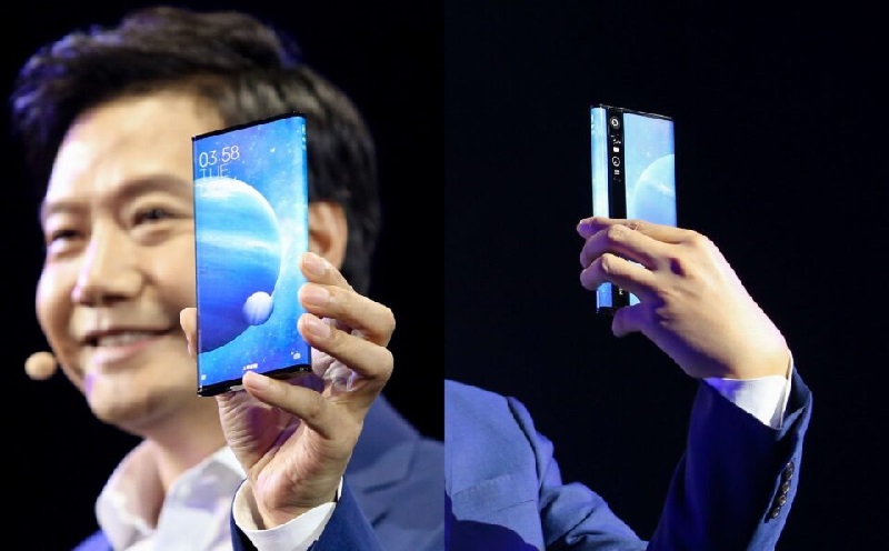 Chiếc điện thoại Xiaomi Mi MIX Alpha trên tay giám đốc Xiaomi - Lei Jun tại buổi ra mắt Chiếc điện thoại Xiaomi Mi MIX Alpha trên tay giám đốc Xiaomi - Lei Jun