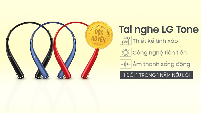 Tai nghe LG Tone mở bán