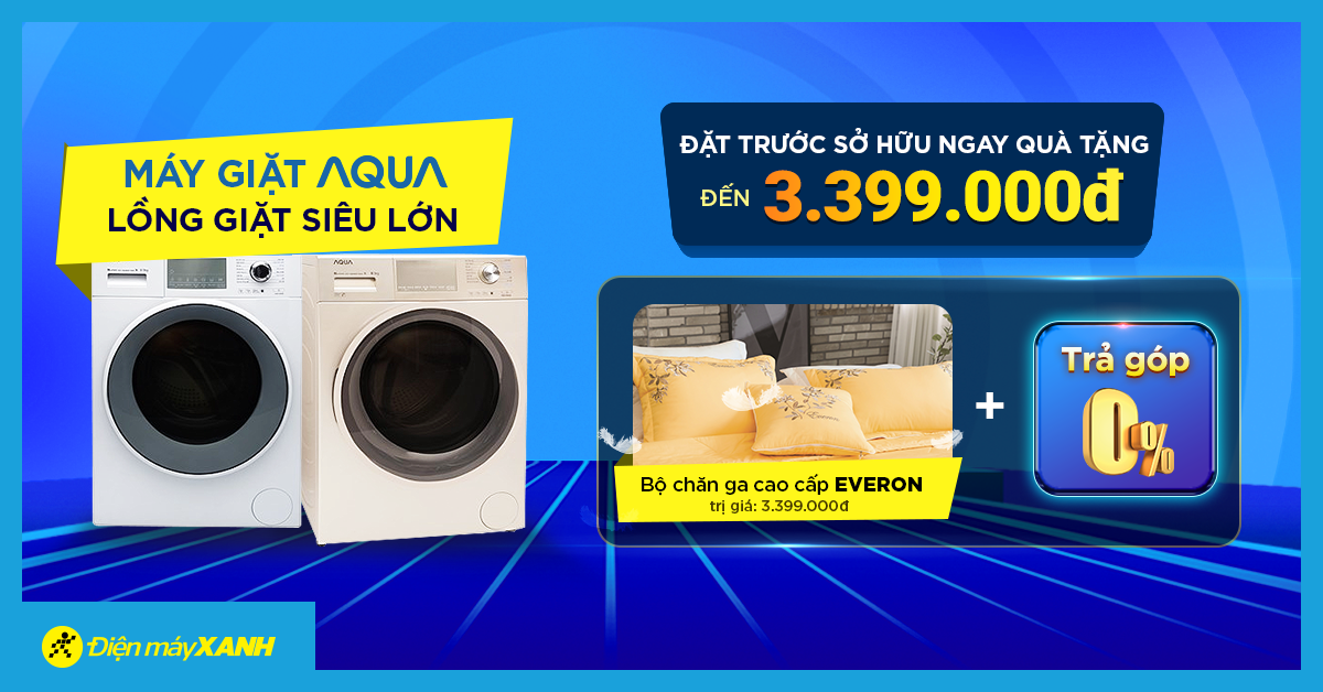 chương trình đặt trước máy giặt AQUA