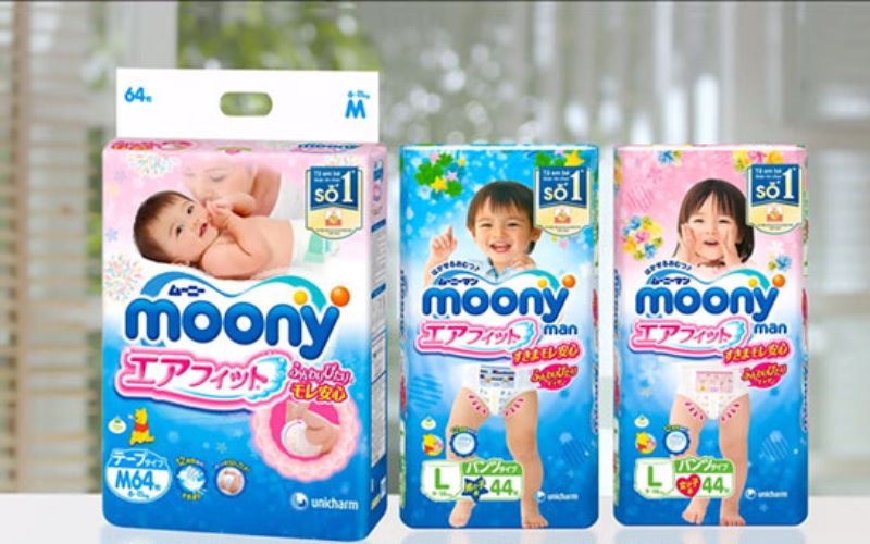 Tã Moony phân biệt theo giới tính