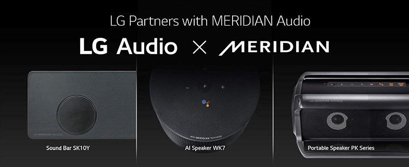 LG đã từng hợp tác với Meridian Audio trên nhiều thiết bị âm thanh trước đó LG đã từng hợp tác với Meridian Audio trên nhiều thiết bị âm thanh trước đó