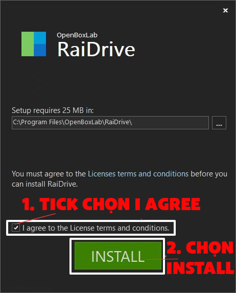 Cách biến Google Drive thành ổ cứng trên máy tính Windows của bạn với RaiDrive > Cài đặt khởi chạy