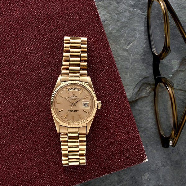 Tìm hiểu các kiểu dây đồng hồ kim loại đang phổ biến trên thị trường hiện nay > Chiếc đồng hồ Rolex Day-Date Ref. 1803 sản xuất năm 1965
