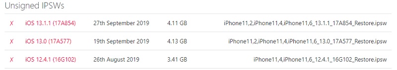 Apple đã chính thức khóa sign iOS 12.1.4, iOS 13 và 13.1.1