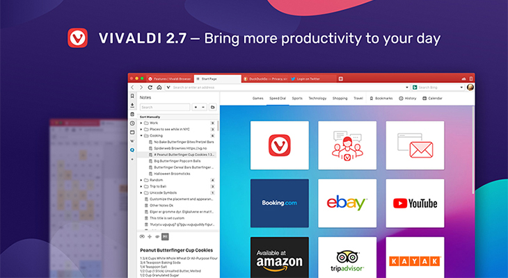 Vivaldi sở hữu nhiều tính năng hữu ích với giao diện thân thiện