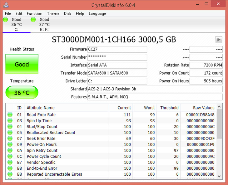 Top 10 free SSD and HDD health check software for Windows operating system