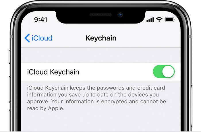 Thiết lập iCloud Keychain trên iPhone, iPad hoặc iPod touch 