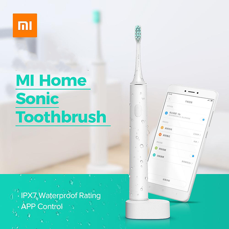 Trên tay bàn chải đánh răng điện Mi Electric Toothbrush của Xiaomi > bàn chải đánh răng điện kết nối với mi home