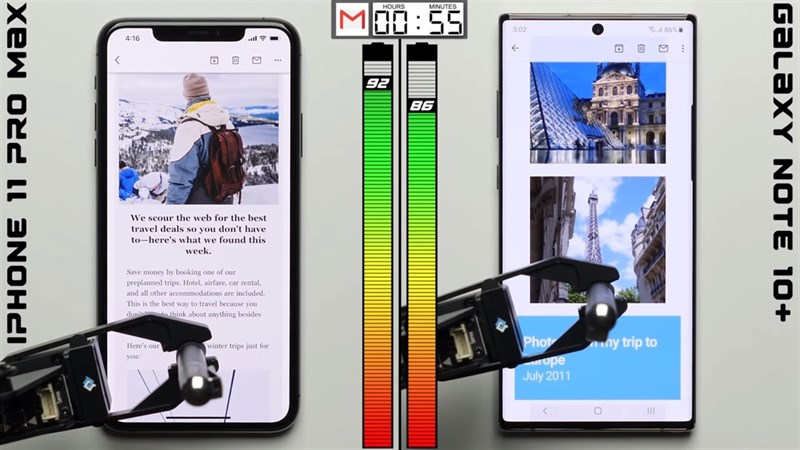 So sánh thời lượng pin iPhone 11 Pro Max và Galaxy Note 10+: Ai sẽ “lên đỉnh”? So sánh thời lượng pin iPhone 11 Pro Max và Galaxy Note 10+: Ai sẽ “lên đỉnh”?