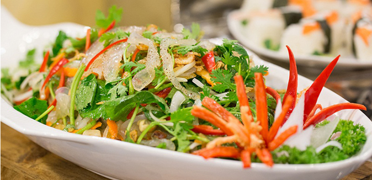 Nộm sứa hoa chuối