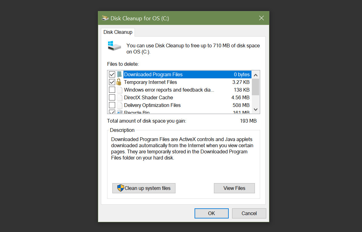 Disk Cleanup