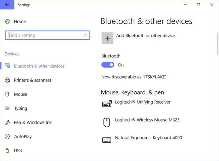 Bluetooth & Other Devices > Add Bluetooth or Other devices