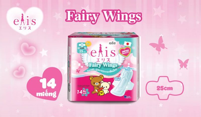 Băng vệ sinh Elis Fairy Wings chất lượng Nhật được nhiều chị em tin dùng