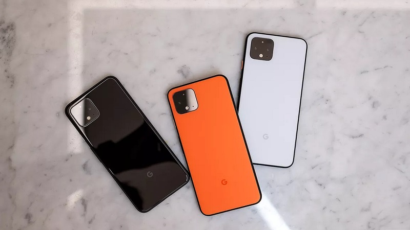 Ba tùy chọn màu sắc trên Pixel 4 và Pixel 4 XL Ba tùy chọn màu sắc trên Pixel 4 và Pixel 4 XL