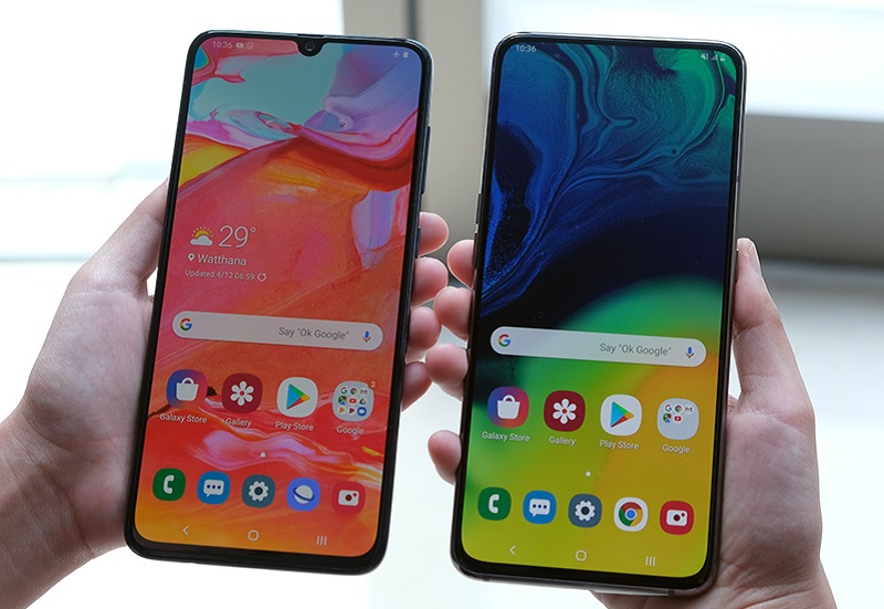 Bộ đôi Galaxy A70 và Galaxy A80 sở hữu màn hình tỷ lệ 20:9