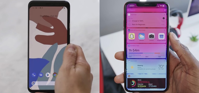 Pixel 4 XL có chất lượng hiển thị tương đương với iPhone 11 Pro