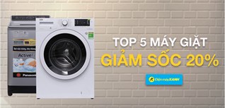 Máy giặt đồng loạt giảm tới 20% từ 17 - 20/10, sắm ngay tặng vợ!