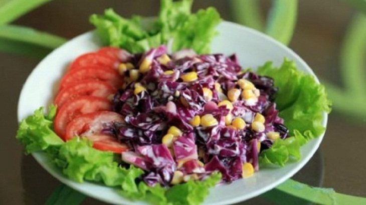  salad rau cải tím