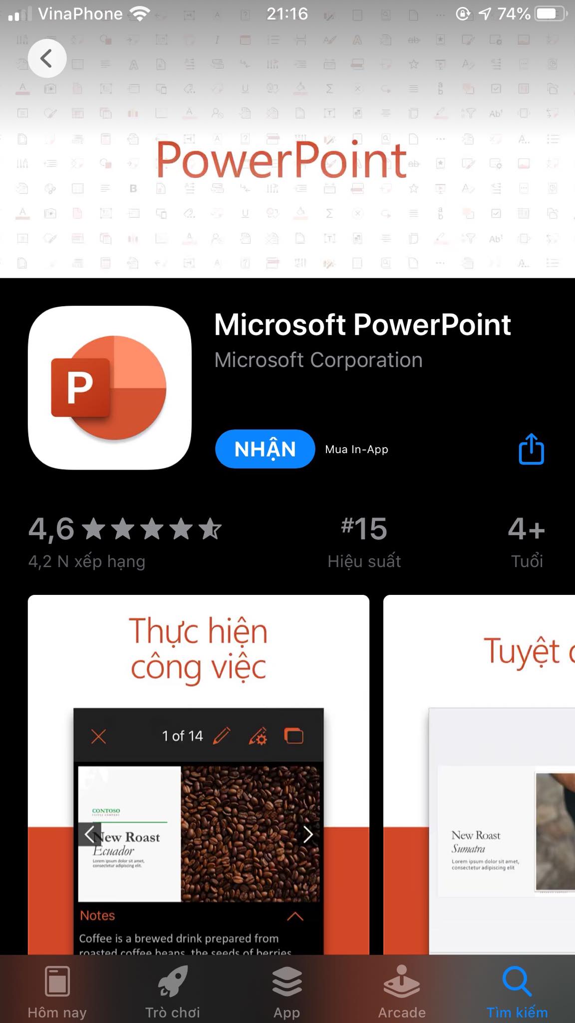 Hướng dẫn sử dụng Microsoft Office trên iPhone, iPad đơn giản nhất > Microsoft Power Point