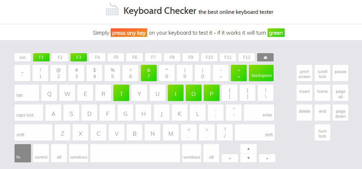 5 Phần Mềm, Trang Web Test Bàn Phím Laptop Nhanh Chóng, Hiệu Quả
